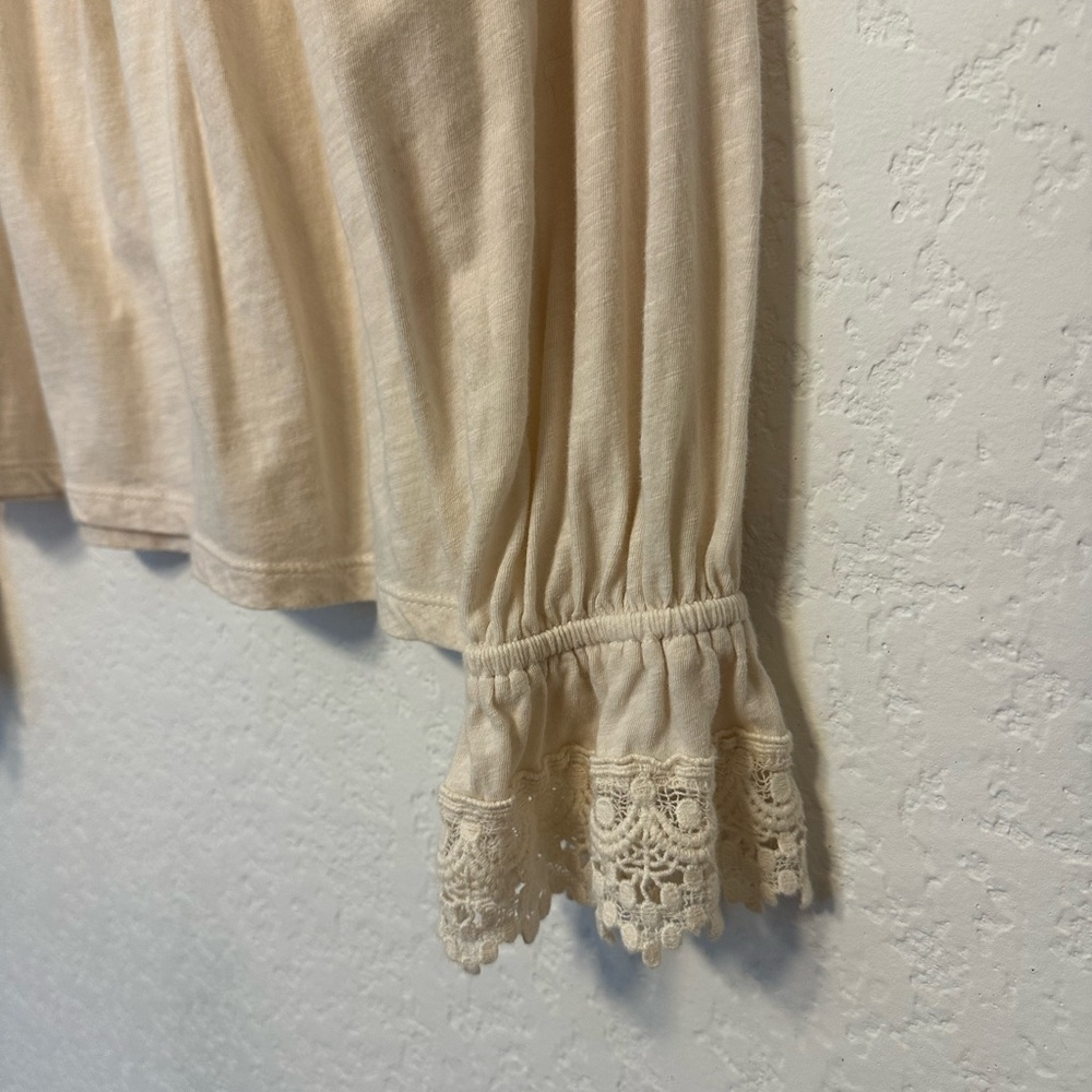 Anthropologie Jenna Cream Crochet Lace Blouse - Picture 8 of 8